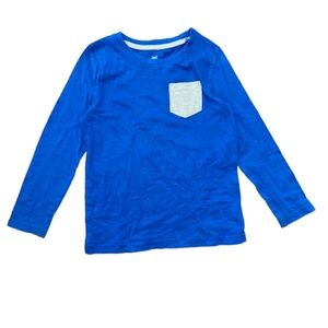 5T Long Sleeved boys t shirt crewneck blue and Gray LUPILU brand from Europe